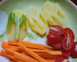 Hình bước làm 1 của món Bò xào ớt chuông