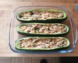 Foto del paso 4 de la receta: Calabacín rellenos de gambas y bacalao
