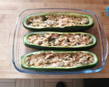 Foto del paso 4 de la receta: Calabacín rellenos de gambas y bacalao