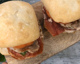 Foto del paso 9 de la receta: Serranitos de lomo, jamón y pimientos en el microondas con Lékué Grill