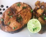 Foto del paso 9 de la receta: Bonito con patatas y reducción de Soja con balsámico de fresa