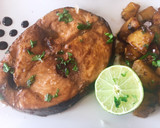 Foto del paso 9 de la receta: Bonito con patatas y reducción de Soja con balsámico de fresa