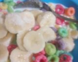 Foto del paso 2 de la receta: Cereal de colores con leche y plátano 🍌😋😋