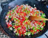 Foto del paso 8 de la receta: Arroz en paellera de mini verduras orgánicas y azafrán
