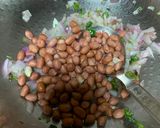 A picture of step 2 of Kulhard aloo chaat.