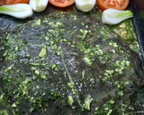Foto del paso 4 de la receta: Rodaballo al horno con patatas, verduras y almendras