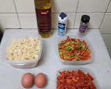 Foto del paso 1 de la receta: Revuelto de picadillo de chorizo con patata y pimiento