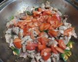 Foto del paso 4 de la receta: Carne de puerco con nopales y pico de gallo