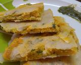 A picture of step 8 of Sandwitch Chila with green chutney.