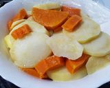 Foto del paso 4 de la receta Huevos a la plancha, con Calabaza y Patatas!🥔🍳