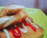 Foto langkah ke 2 dari resep Roti goreng beef with mozarella chees.