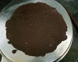 A picture of step 3 of Chocolate coconut chikki.
