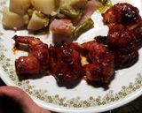 A picture of step 5 of BBQ Bacon Wrapped Shrimp.