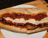 A picture of step 1 of Eggplant Parm - Sub.