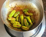 A picture of step 6 of Stuffed Tindora.