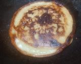 A picture of step 3 of Banana pancake (eggless).