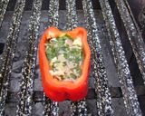 Foto del paso 4 de la receta: Morrón relleno a la parrilla