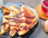 Foto langkah ke 5 dari resep 274. roti sandwich pisang bakar enak & mudah cara bikinnya.