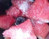 A picture of step 2 of Water melon milk shake.