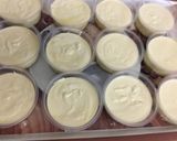 A picture of step 2 of NO BAKE WHITE Chocolate CHEESE CAKE # foodies & friends#Ramzanketayere.