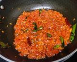 A picture of step 4 of Tomato pachadi.