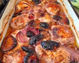 Omlós szilvás tepsiscsirke recept fázis 5 fotója