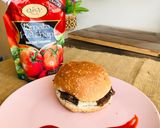 A picture of step 2 of Cheese Shami Burger.