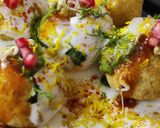 A picture of step 5 of Dahi Puri Chaat(No Fire).
