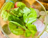 A picture of step 1 of Light radish and cucumber salad.