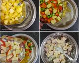 A picture of step 2 of Russian Salad.