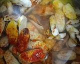 A picture of step 2 of Jackfruit Seed and RawMango gravy.
