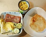 櫛瓜培根玉米蛋夾饃（田家千層夾饃）的食譜步驟4照片