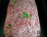 A picture of step 5 of Spinach Artichoke dip Stuffed Meatloaf.