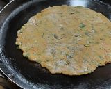 A picture of step 6 of Mixed flour n mix leafy green vegetables thepla.