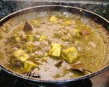 A picture of step 10 of Dhaba style palak paneer.