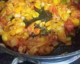 A picture of step 2 of Paneer bhurji.