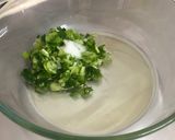 A picture of step 1 of Scallion (Spring Onion) cream Crackers.