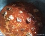 Foto del paso 6 de la receta: Albóndigas con salsa y puré de papas 😋