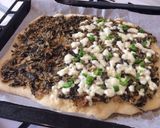 A picture of step 13 of Sauerkraut & Spinach Pizza.
