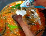 Foto langkah ke 5 dari resep Gulai Jantung Pisang dan Putih Telur.