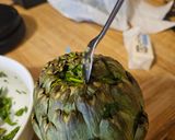 鹽焗朝鮮薊 Salt-Baked Artichokes的食譜步驟4照片