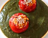 A picture of step 10 of Baked Stuffed Tomato in Creamy Spinach.