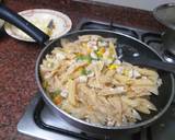 Pasta white Italian dish recipe step 4 photo