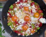 A picture of step 3 of Turkish Breakfast "Menemen".