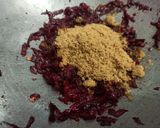 A picture of step 3 of Beet moong cruncy ball.