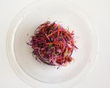 A picture of step 4 of Purple Coleslaw with Red Cabbage and Red Onion.