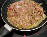 Vörösboros-gombás marhatokány recept fázis 3 fotója