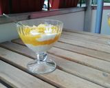 Mangós-túrókrémes desszert recept fázis 3 fotója