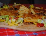 A picture of step 23 of Rozina’s Persian calzone pizza.