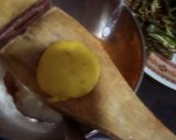 A picture of step 2 of Achari masala Bihndi.